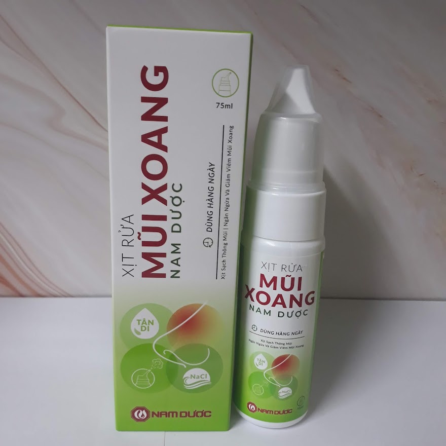 ( Chính hãng ) Xịt Rửa Mũi Xoang Nam Dược chai 75ml