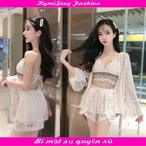 ÁO BRA ĐI BIỂN LEN MÓC KẾT HẠT 19873 | BigBuy360 - bigbuy360.vn