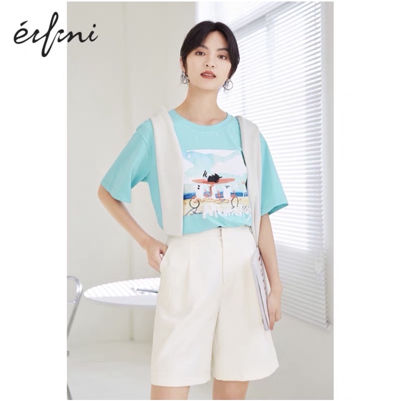 Áo thun hoạ tiết nhiều màu Eifini