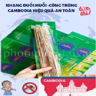 Nhang đuổi diệt Muỗi,Côn trùng cây Cambodia🌱an toàn (30 cây/30 phút)