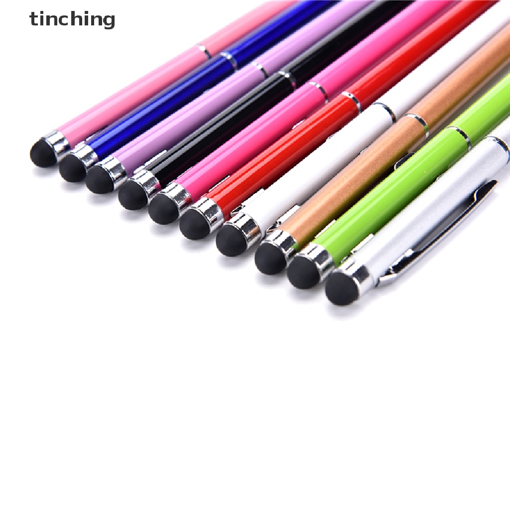 Set 1 / 5 / 10 Bút Bi Cảm Ứng 2 Trong 1 Cho iPhone / Máy Tính Bảng