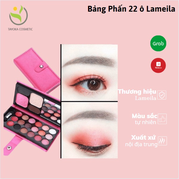 💙KÈM QUÀ TẶNG💙Bộ phấn 22 màu Trang điểm Nền, Má, Mắt 5 in 1 của LAMEILA TAYOKA