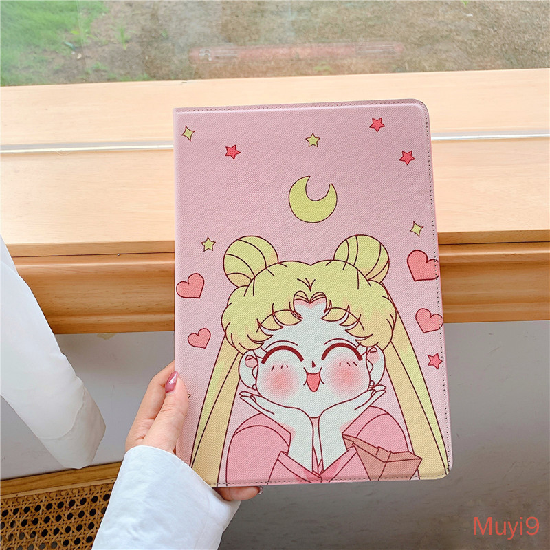 SAILOR MOON Ốp Lưng Họa Tiết Thủy Thủ Mặt Trăng Dễ Thương Cho Ipad 2018 Mini1 / 2 / 3 Mini4 Mini5 Ipad6 / Ipad Air2 Ipad Pro9.7 Ipad2 / 3 / 4 Ipad6