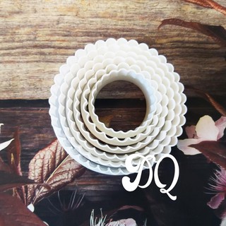 [Freeship] Bộ làm bánh Pateso nhựa trắng - Bộ 6 cái