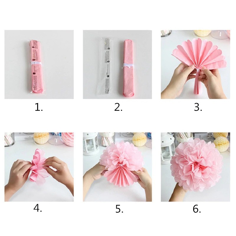 Quả Cầu Hoa Giấy Trang Trí Tiệc