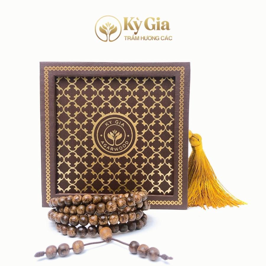 Vòng Tay Trầm Hương Kỳ Gia 6li 108 hạt 100% tự nhiên