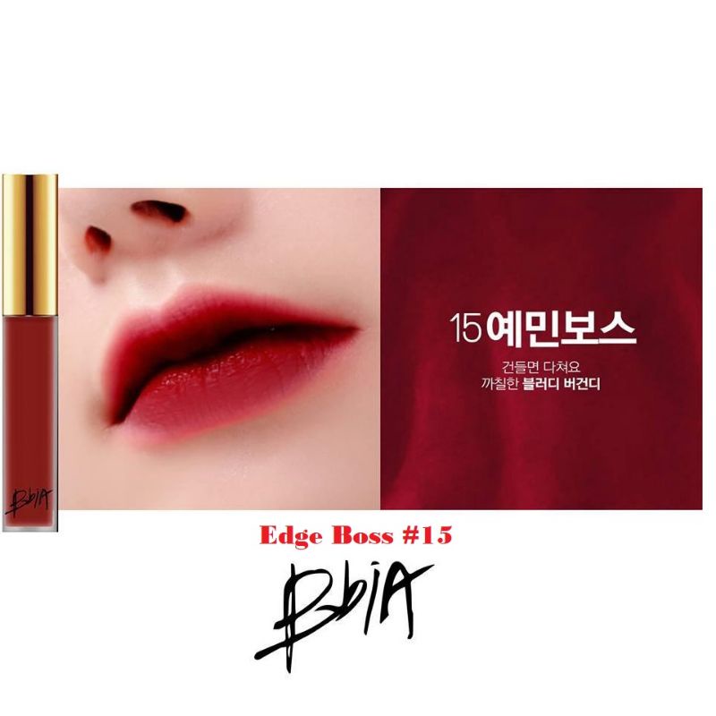 Son kem lì BBIA Velvet Lip Tint version 3 màu 15 :đỏ rượu