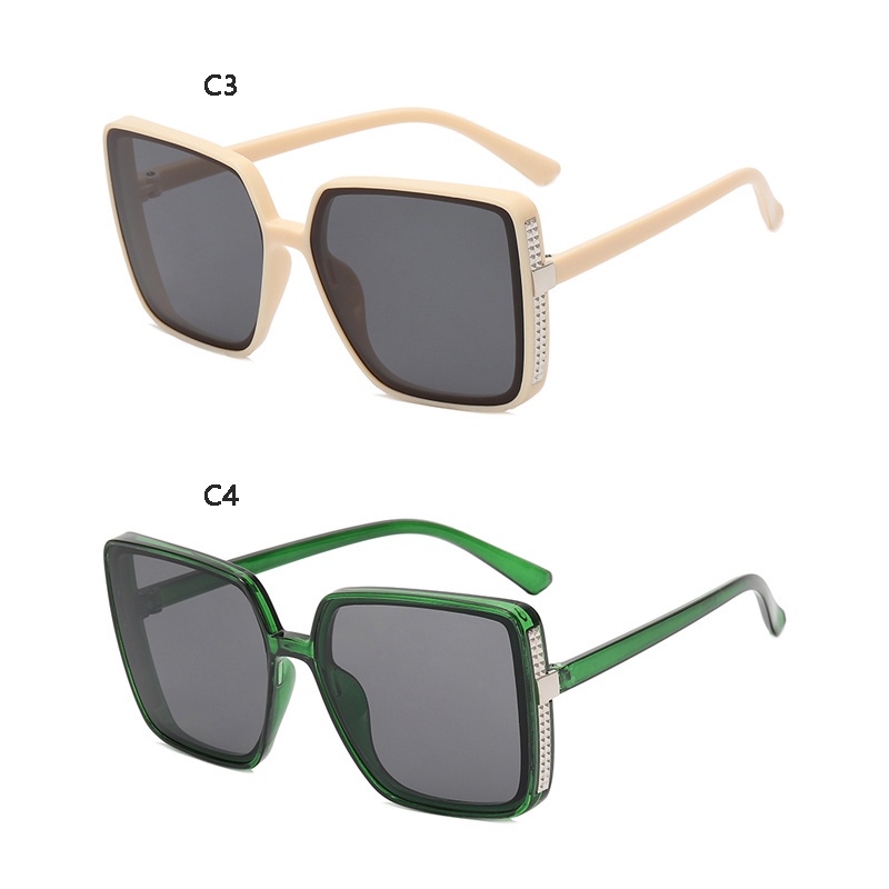 Kính Mát Gọng Vuông Lớn Chống Tia UV400 Thời Trang