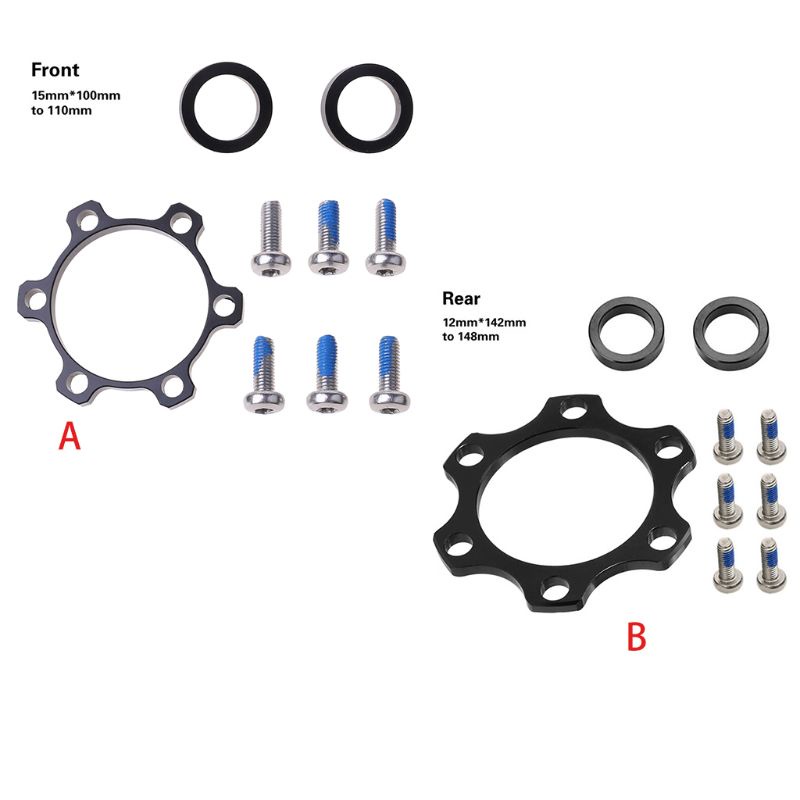 Phụ Kiện Chuyển Đổi Trục Bánh Xe Đạp Trước / Sau Bằng Hợp Kim 100x15mm Sang 110x15mm / 142x12mm Đến 14