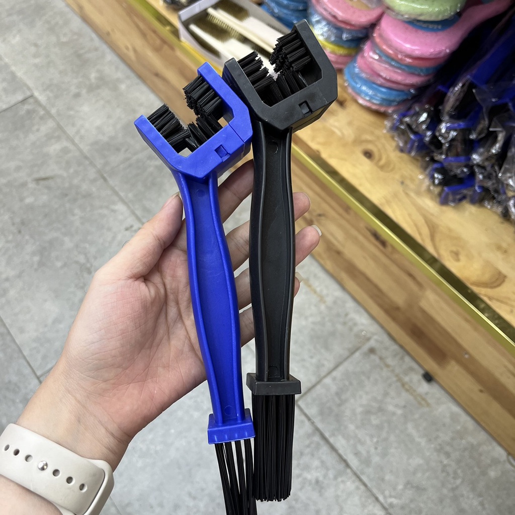 Bàn Chải Chà Sên 3D , Bàn Chải Cọ Xích Xe , Vệ Sinh Sên Xe Máy