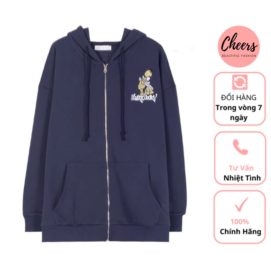 Áo Khoác Hoodie Ông Cầm Súng Chất Liệu Bozip Dày Dặn Cheery Store SP000804