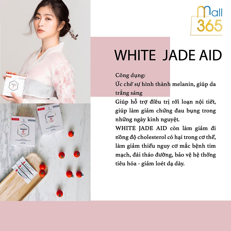 [Chính Hãng] Collagen Trắng Da White Jade Aid Hàn Quốc