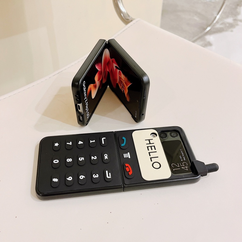 Ốp Điện Thoại Nắp Gập Chống Sốc Hình Máy Chơi Game 3D Cho Samsung Galaxy Z Flip 3 4