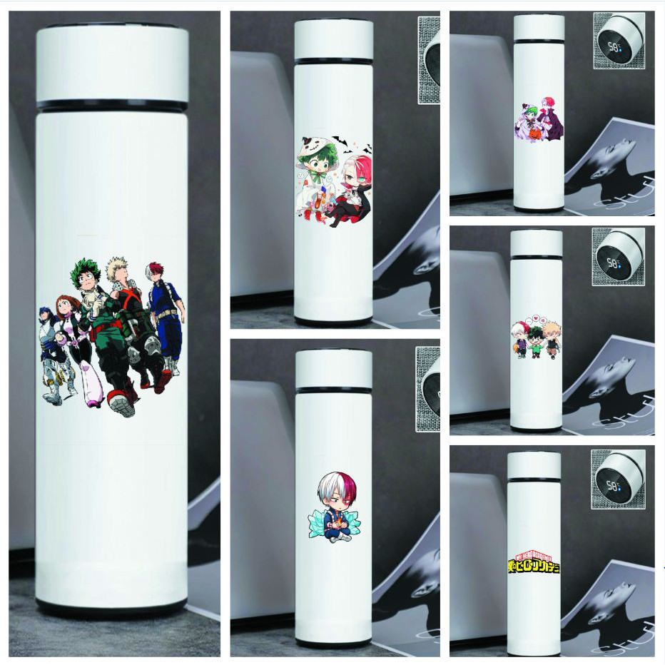 Bình Giữ Nhiệt IN HÌNH Boku No Hero Academia JoJo's Bizarre Adventure Assassination Classroom Naruto anime INOX m02