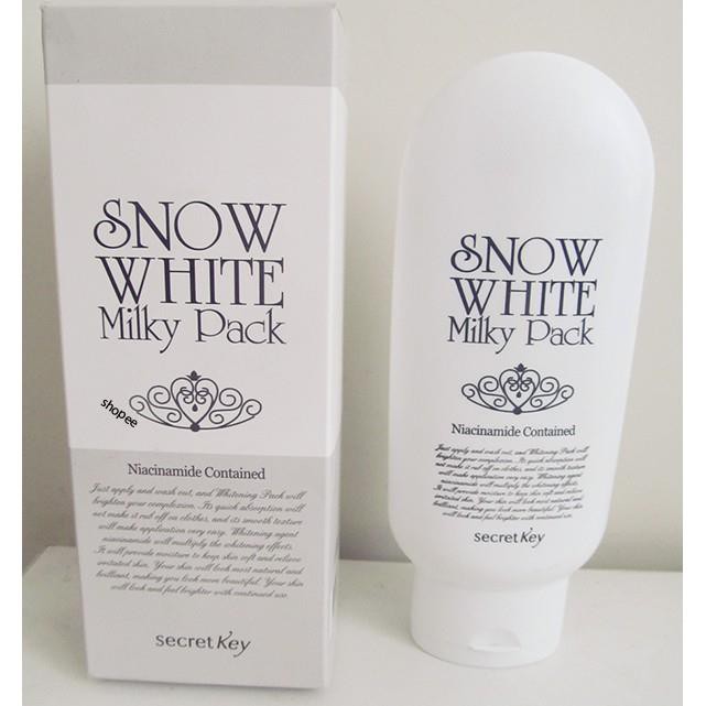 Dưỡng trắng da mặt và body cao cấp Snow White Milky Pack Dưỡng ẩm và mịn màng hơn, bạn sẽ cảm nhận được ngay (Auth)