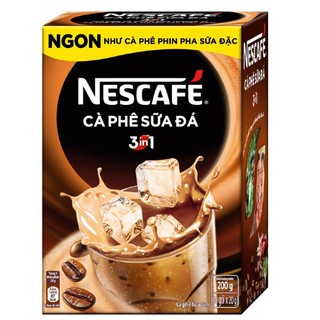  NESCAFE Café Cà phê sữa đá 200gam/hộp (10 gói x 20g/gói)