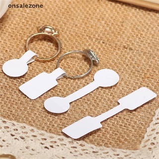 onsalezone 100PCS/bag Blank Adhesive Sticker Ring Necklace Jewelry Display Price Label Tags TYR