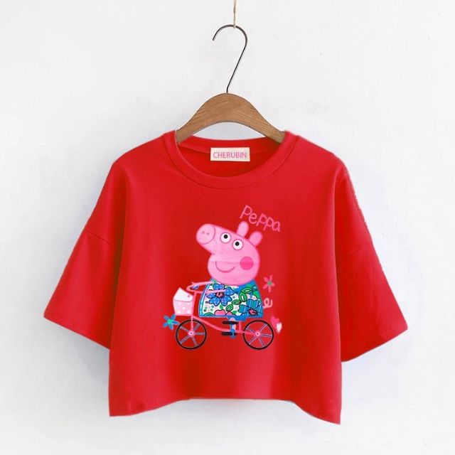 Áo thun croptop Heo Peppa
