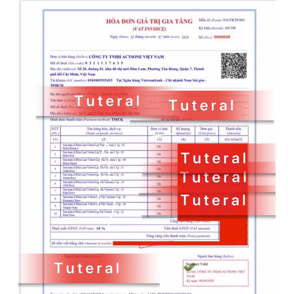 Son Bbia Last Velvet Lip Tint chinh hang Han Quoc