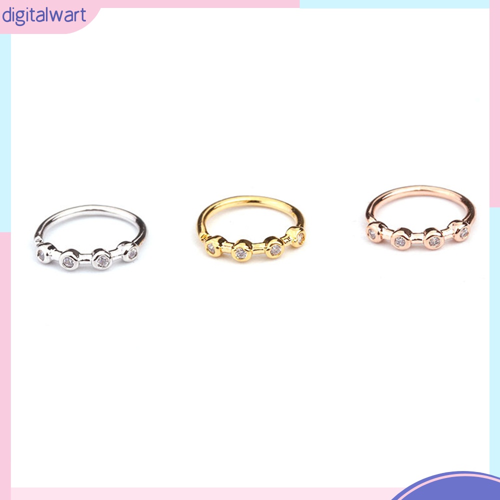 1 Khuyên Mũi Tròn Đính Đá Zircon Thời Trang Cho Nữ