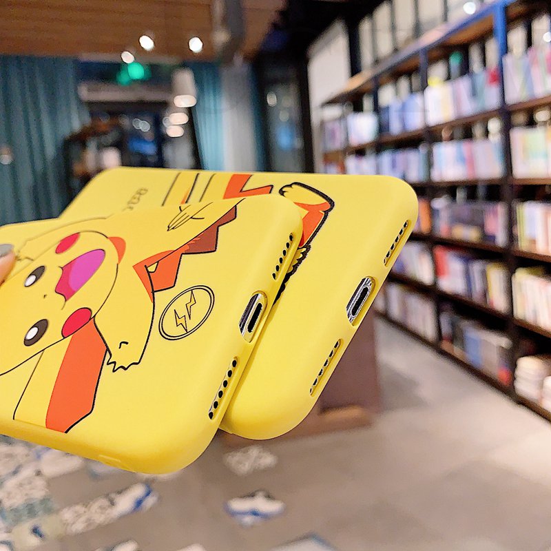 Ốp điện thoại mềm hình Pikachu hoạt hình cho iPhone 11 Pro Max XS MAX XR X 7 8 6 6S Plus SE 2020