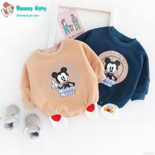 Áo liền quần dài tay cho bé trai và bé gái sơ sinh