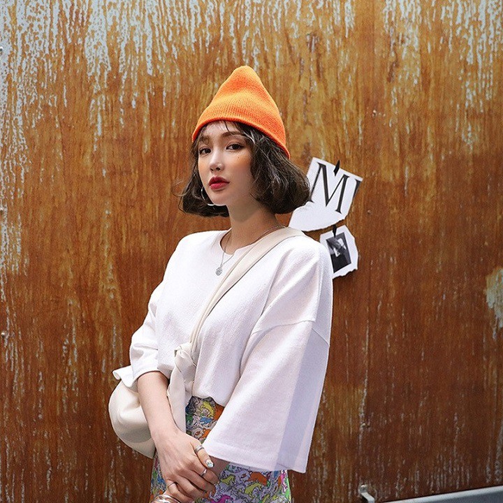 Mũ len Beanie Trơn Nhiều Màu
