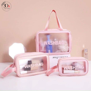 Set 3 túi washbag đựng mỹ phẩm