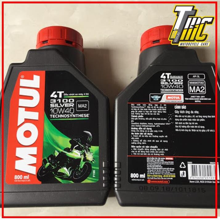 [Rẻ Vô Địch]  Nhớt Motul 3100 Silver 800ML Chính hãng