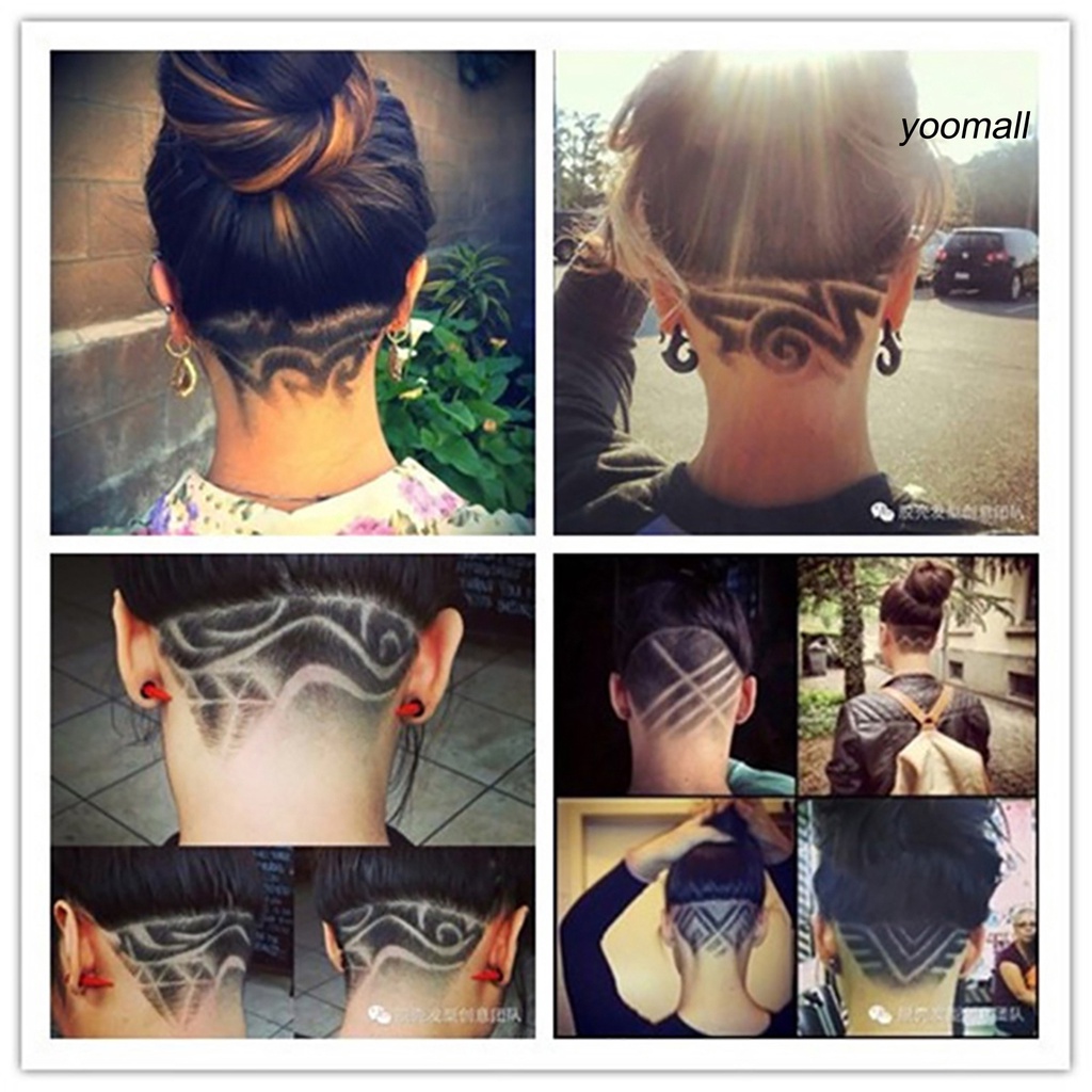 [Hàng mới về] Khuôn nhựa cắt tạo kiểu tóc tái sử dụng được tiện lợi