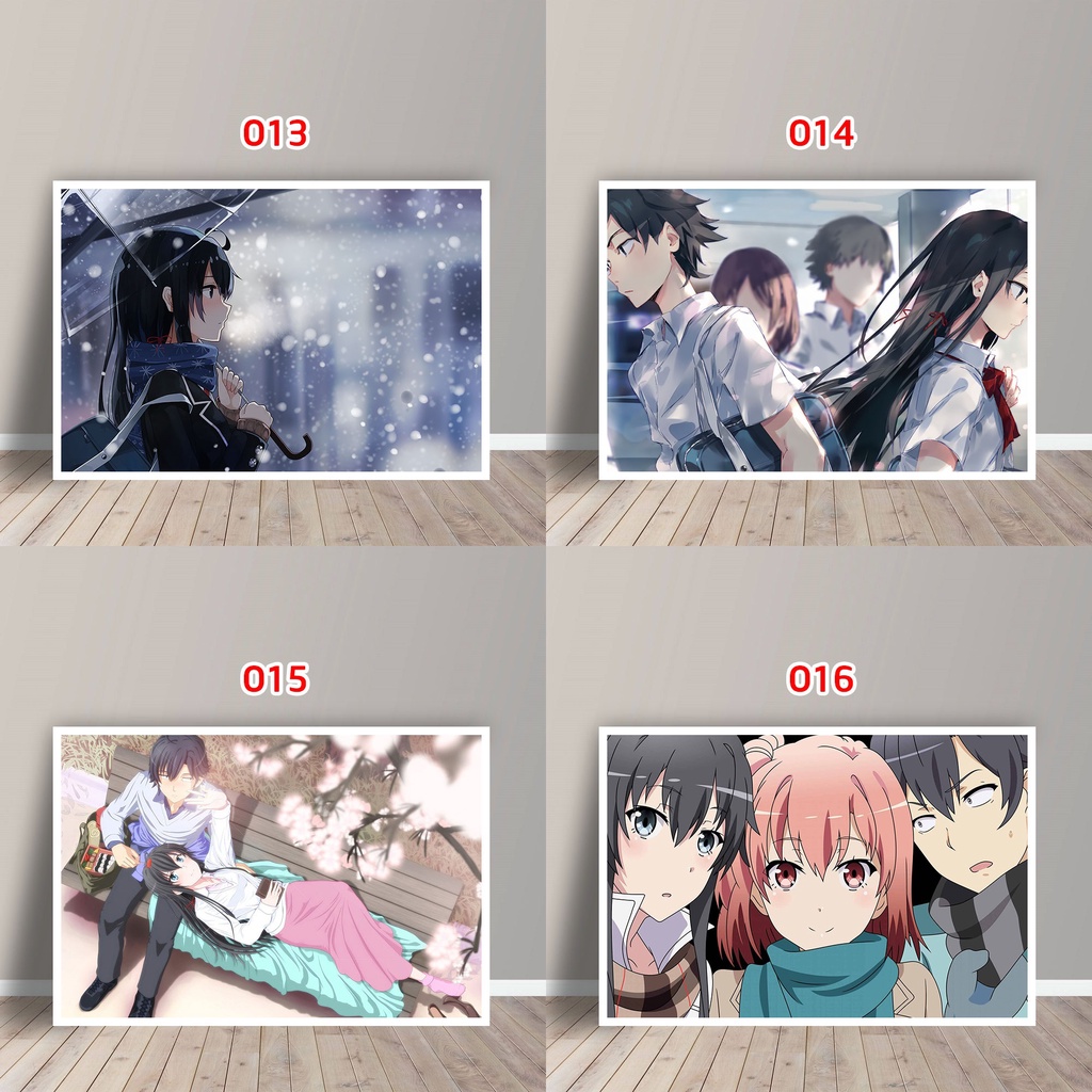 Tấm Postcard Cao Cấp Anime Oregairu