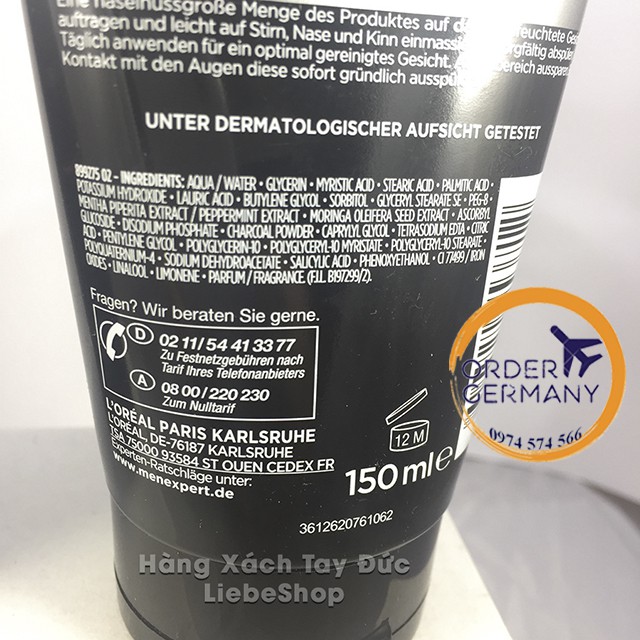 Sữa rửa mặt Loreal MEN Expert 5in1 ngăn ngừa mụn 100ml