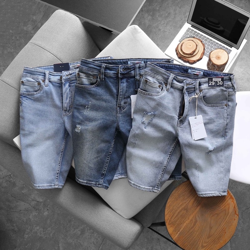 Quần short nam cao cấp jean co giãn nhiều màu
