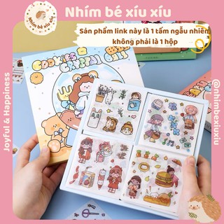 1 tấm sticker hình dán trang trí dễ thương Cookies VT177