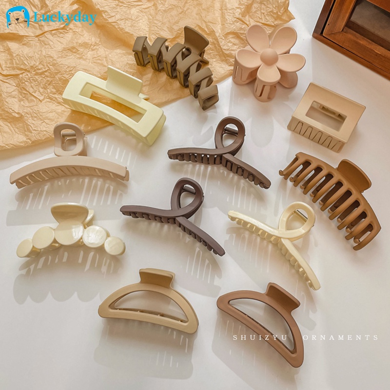 Kẹp Tóc Càng Cua Hình Vuông / Hoa Đơn Giản Thời Trang Cho Nữ