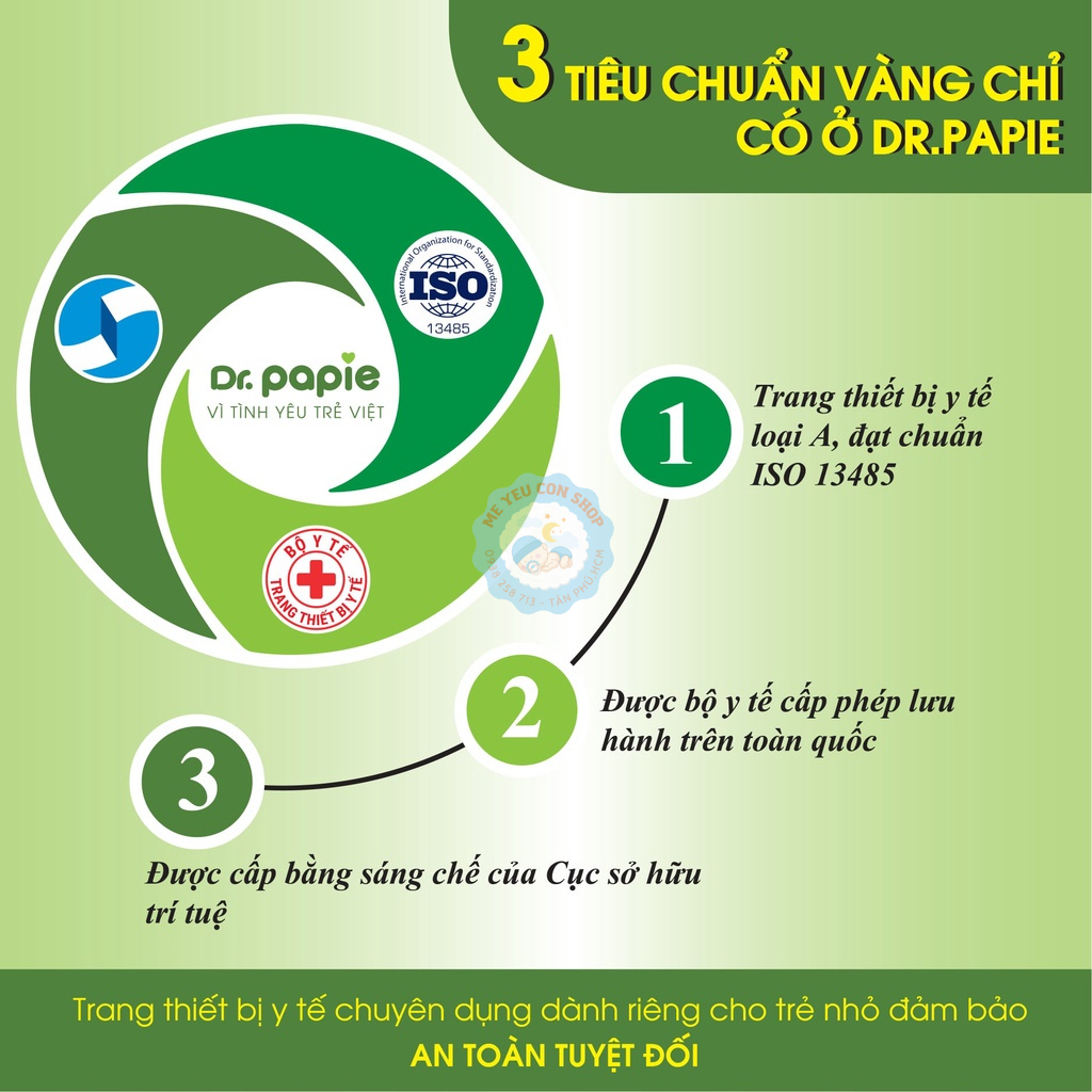 Nước Tắm Gội Thảo Dược Dr Papie 230ml (0-3 tuổi )