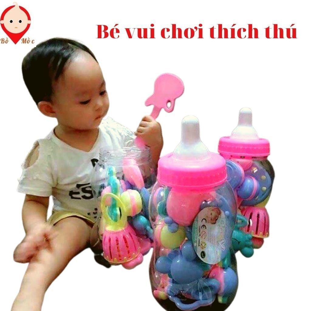 Đồ Chơi Xúc Xắc Bình Sữa Cho Bé Vui Chơi, Giải Trí, Tư Duy Phát Triển - Shop Mẹ Mốc ,BTXX