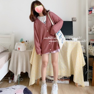 Cardigan dáng rộng