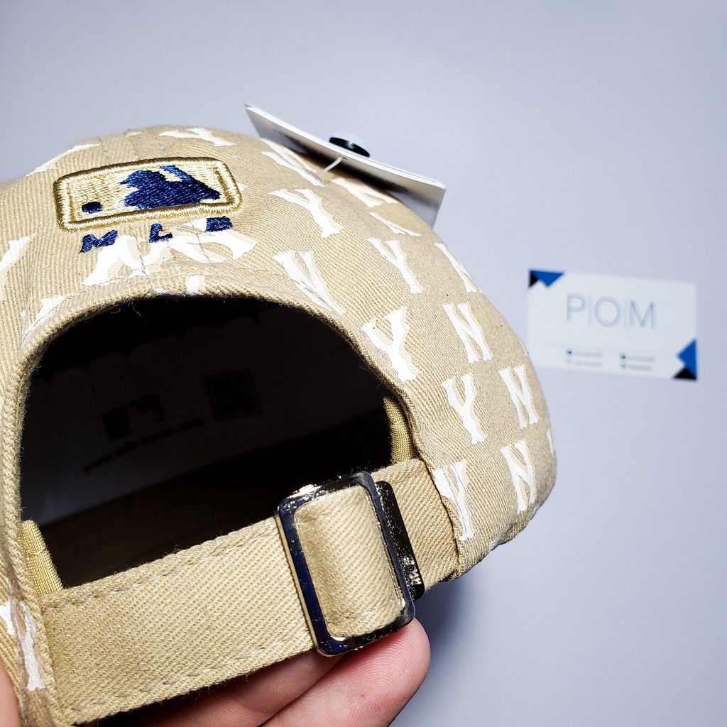 Mũ lưỡi trai NY mũ M.L.B Monogram Ball Cap Brown nón lưỡi trai NY - Pom Store