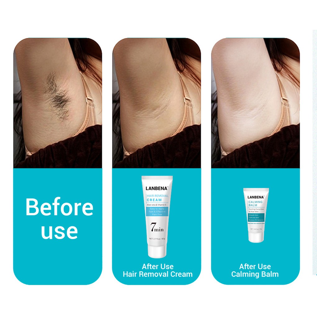 [Hàng mới về] Kem tẩy lông giúp làm dịu và dưỡng ẩm da cao cấp