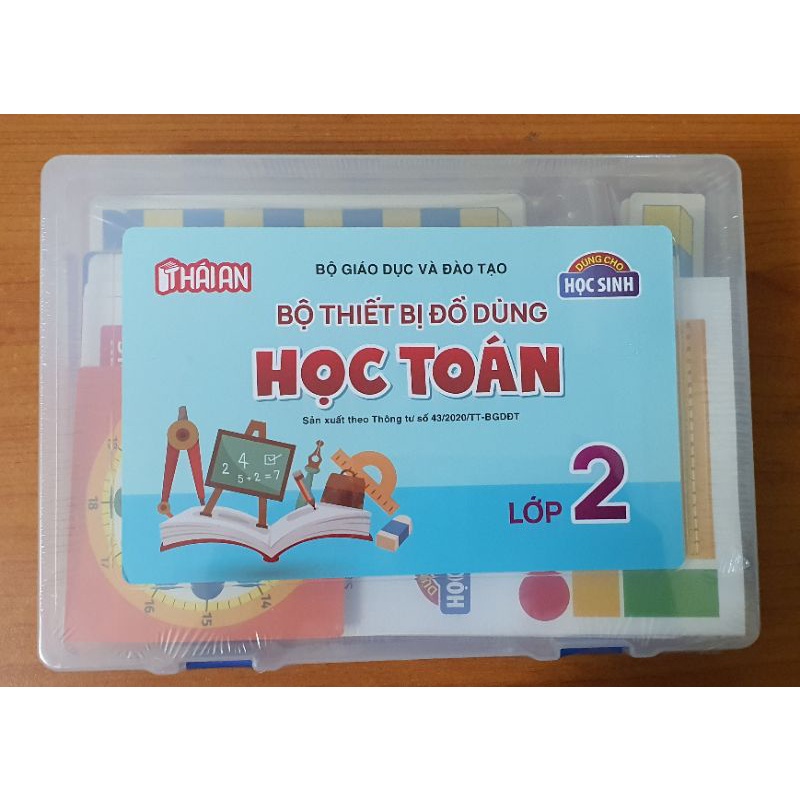 Bộ Thiết Bị Đồ dùng học toán lớp 2.