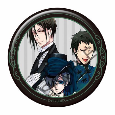 Huy hiệu cài áo IN HÌNH Kuroshitsuji Hắc quản gia ver viền đen anime chibi dễ thương