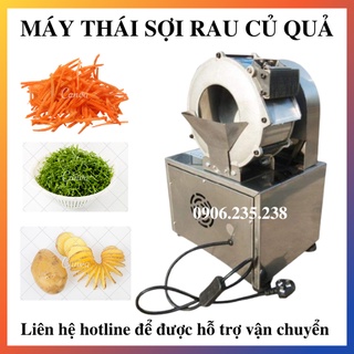 Máy Thái Rau Củ Quả Đa Năng YC-220C công nghiệp dùng cho nhà hàng quán ăn,cà rốt,đu đủ, khoai tây