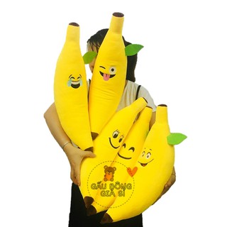 GỐI ÔM TRÁI CHUỐI (55cm) CHO BÉ 1 TUỔI 100% GÒN MỀM MỊN