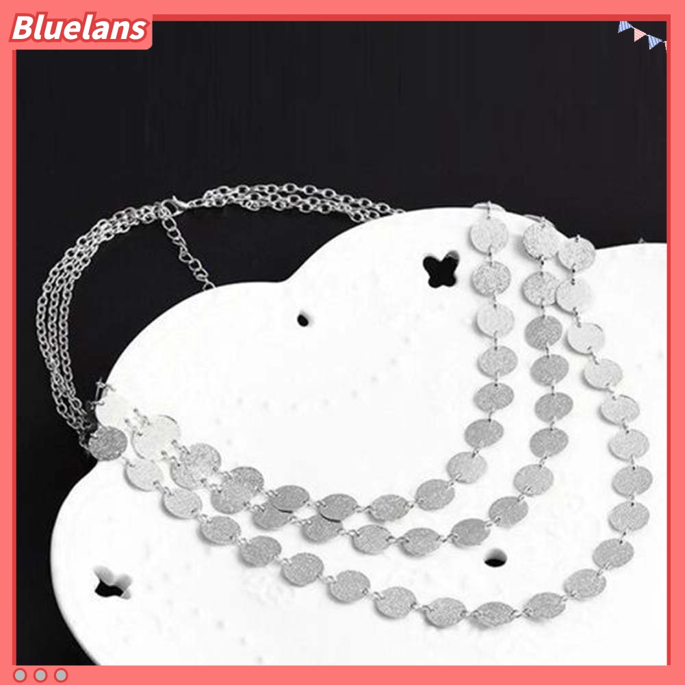 Vòng cổ Nhiều Lớp Mặt Đồng Xu Thời Trang Dành Cho Nữ 48h