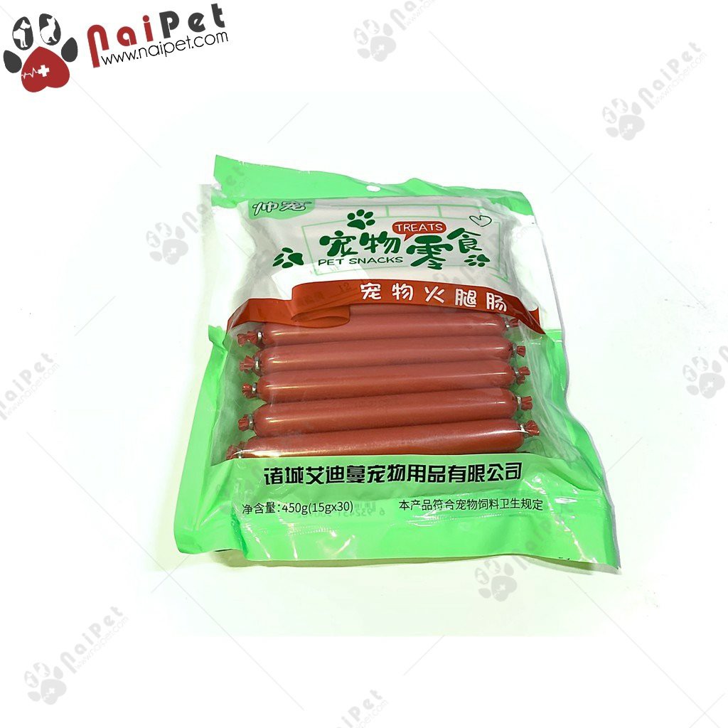 Xúc Xích Dinh Dưỡng Thức Ăn Dành Cho Chó Mèo Treats 450g Gói 15gx30c