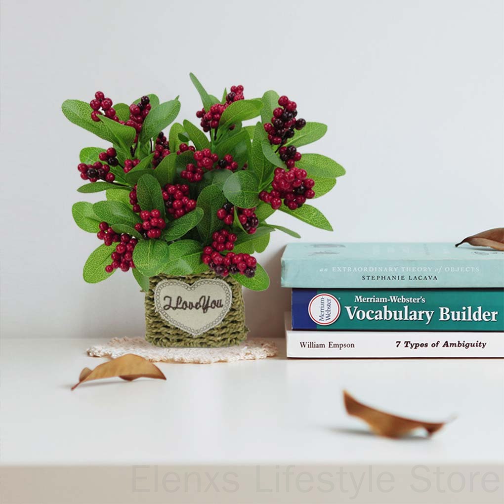 cúc họa mi giả cụm lớn cành bông Bó bông hoa giả nhiều màu sắc dùng trang trí các bữa tiệc Nhánh cây hạt cà phê giả bằng nhựa dùng trang trí nhà cửa/ văn phòng