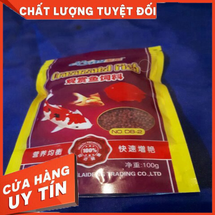 Bộ 5 gói thức ăn cá cảnh, cá koi, cá chép coi loại 100g