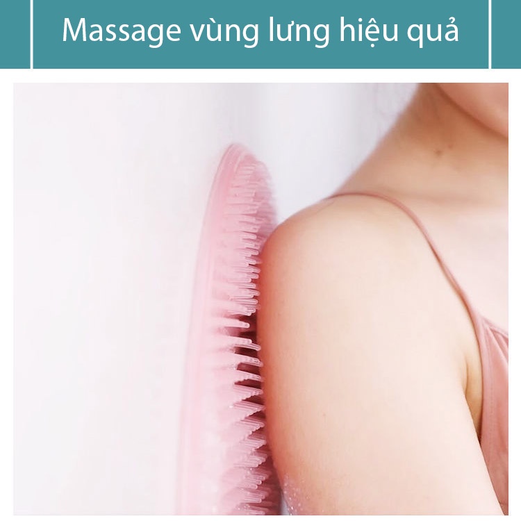 Chà Lưng KOEN Cọ Lưng Tắm Bằng Silicon Thảm Massage Lưng Dính Tường