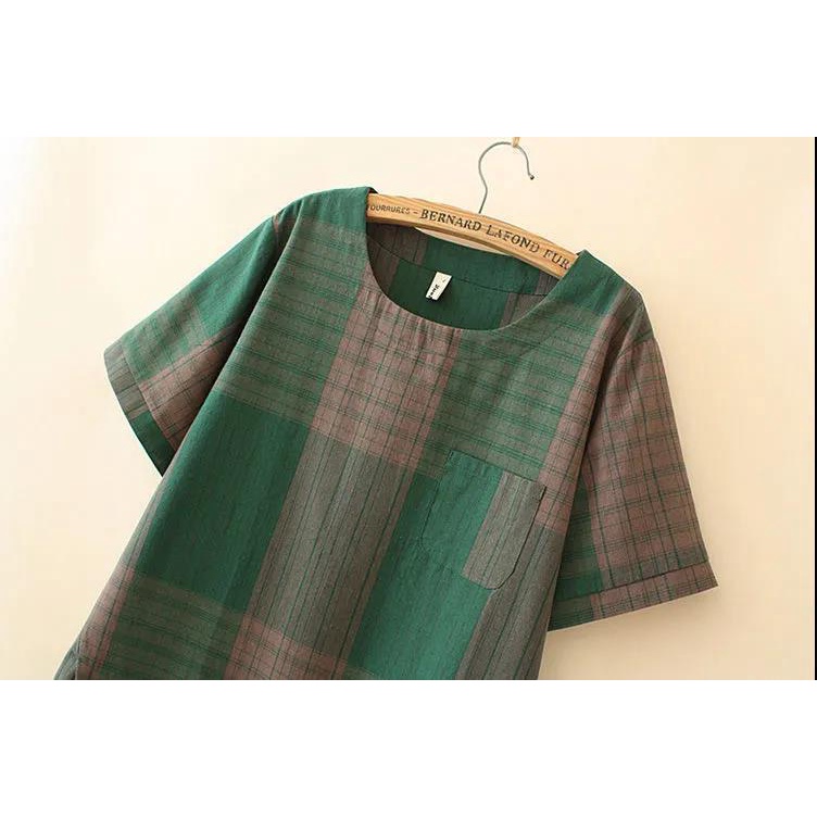 Set Áo Sơ Mi Caro + Quần Dài Thời Trang Nữ